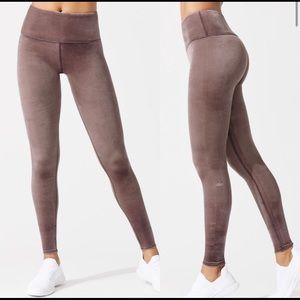Alo Yoga High Waist Velvet Velour Leggings